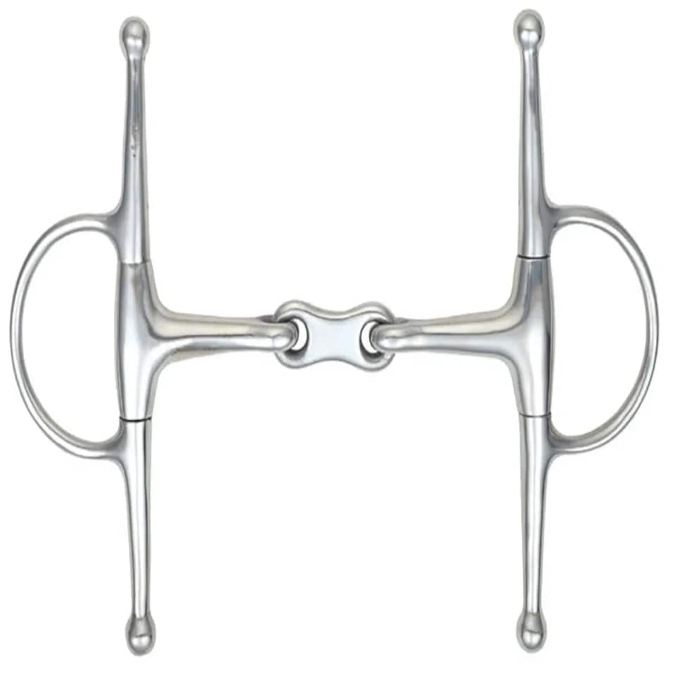image 1 of Shires Full Cheek French Link Snaffle N/A | Size: 4.5 Inch
Colour: One Colour