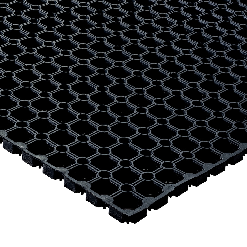 image 1 of Hometex All Seasons Outdoor Entrance Mat - 100 x 150cm. Black