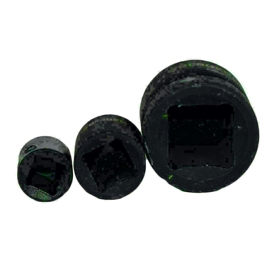 image 1 of 3pc Impacted Impact Socket Adapter Adaptor Reducer Set 3/4" - 1/4" Drive