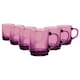 image 1 of Duralex Versailles Glass Coffee Mugs - 260ml - Plum - Pack of 6
