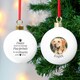 image 5 of Personalised Paw Print Memorial Photo Upload Bauble