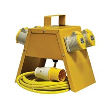 Faithfull Power Plus Distribution Box 4-way 110v - Multi Colour - One Size
