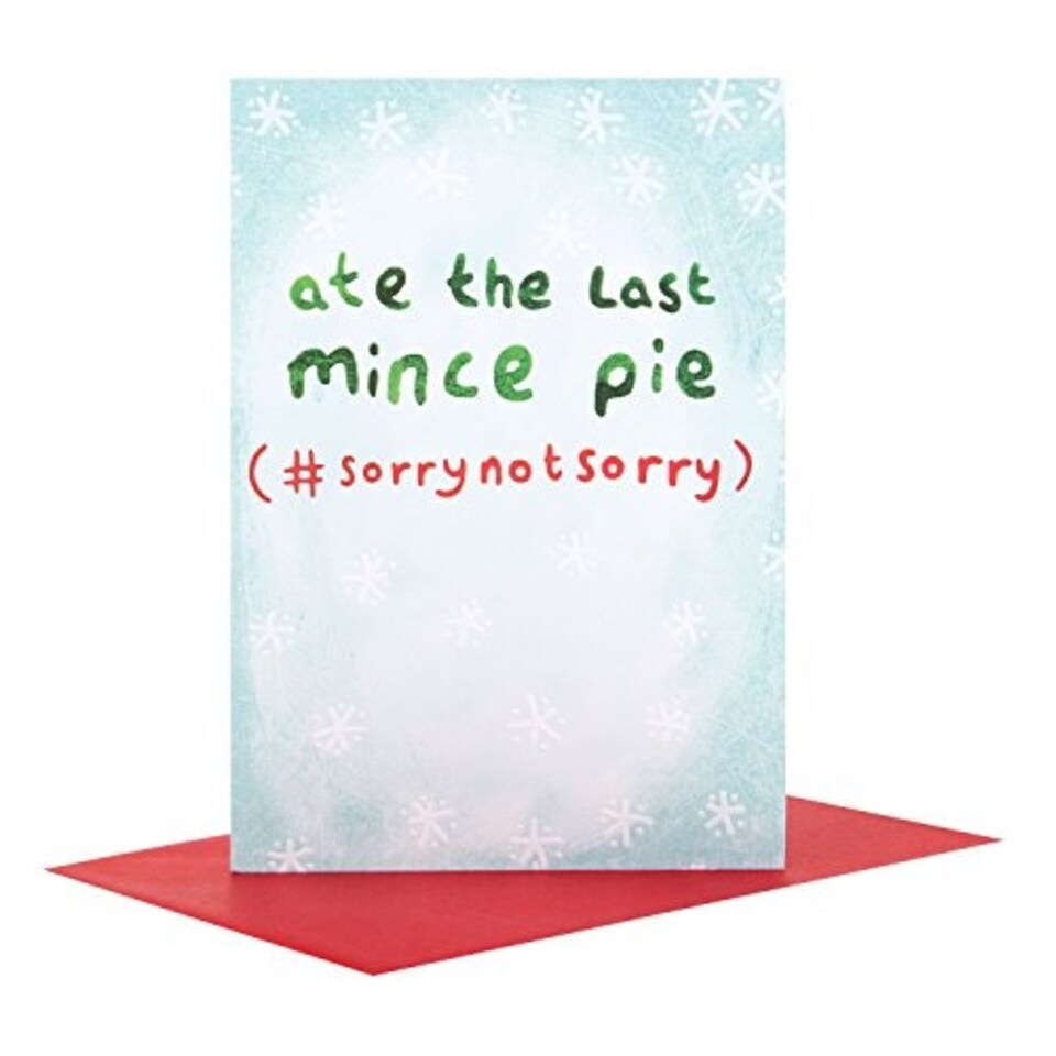 image 1 of Hallmark Funny Christmas Card 'Sorry Not Sorry'