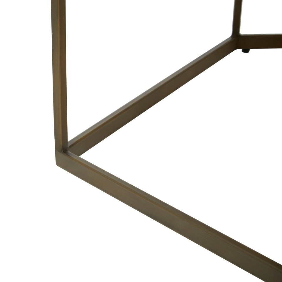 image 1 of Interiors by Premier Hexagonal Brown Coffee Table Brown