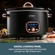 image 2 of Cooks Professional 8L Digital Slow Cooker with Glass Lid | Black | Black & Copper