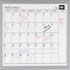 image 1 of KAV Dry Wipe Magnetic Monthly Planner Stylish Aluminium Frame Whiteboard Multipurpose Organizational Board with Self-Adhesive
