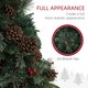 image 6 of HOMCOM 4ft Artificial Christmas Tree with 60 Warm White LED Lights