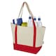 image 2 of Sam Recycled Cotton 15L Tote Bag - Red/Natural - One Size