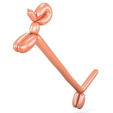 Rose Gold Modelling 260Q Biodegradable Latex Qualatex Balloons - Pack of 100