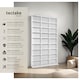 image 2 of CD Shelf Unit Christel - 27 compartments for up to 1080 CDs | White | white | 102 x 23,50 x 180 cm | 1