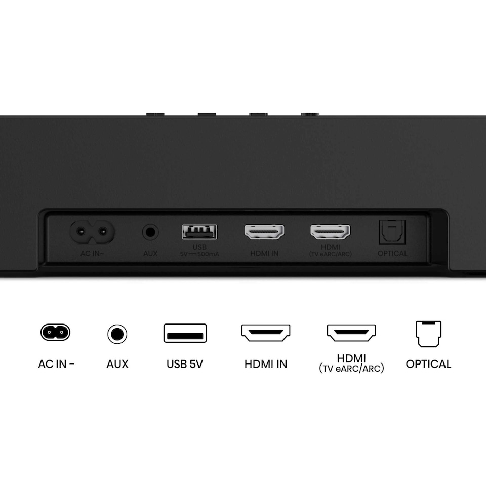 image 1 of Hisense AX Series 5.1.4 Channel Soundbar with Rear Speakers & Subwoofer AX5140Q