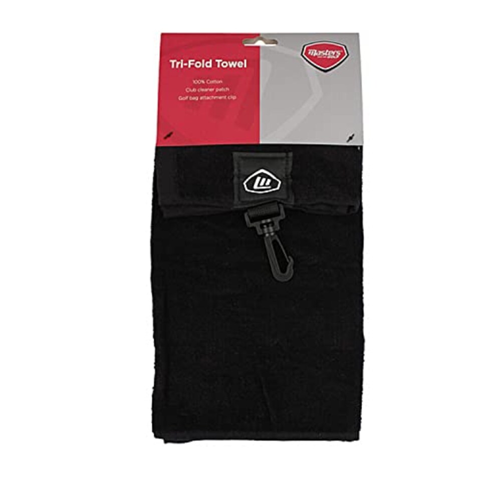 image 1 of Masters Tri-Fold Towel Black, F/S, K-Rey-Gfa116