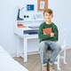 image 2 of Teamson Kids Children's Play Writing Desk with Storage and Chair Set, White