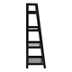 image 3 of Wally Bookcase with 4 Shelves in Black
