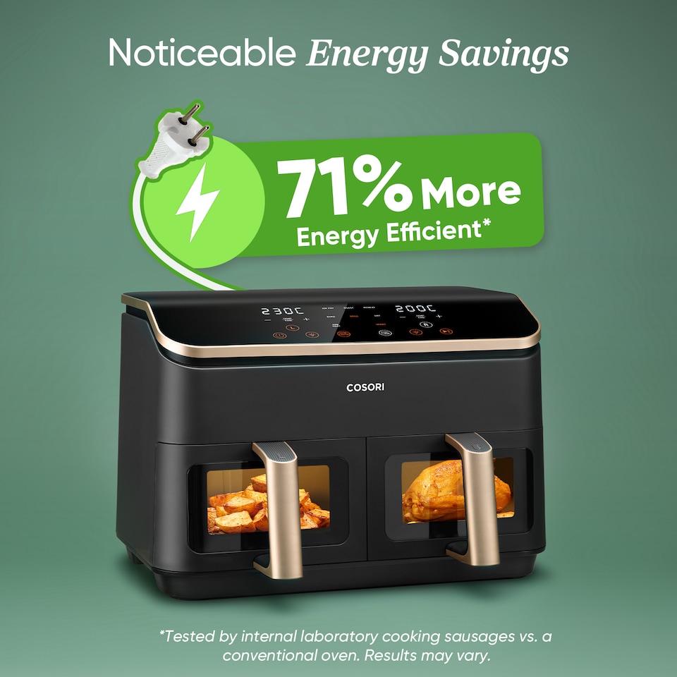 image 1 of COSORI DUAL BASKET 8.5 LITRE AIR FRYER