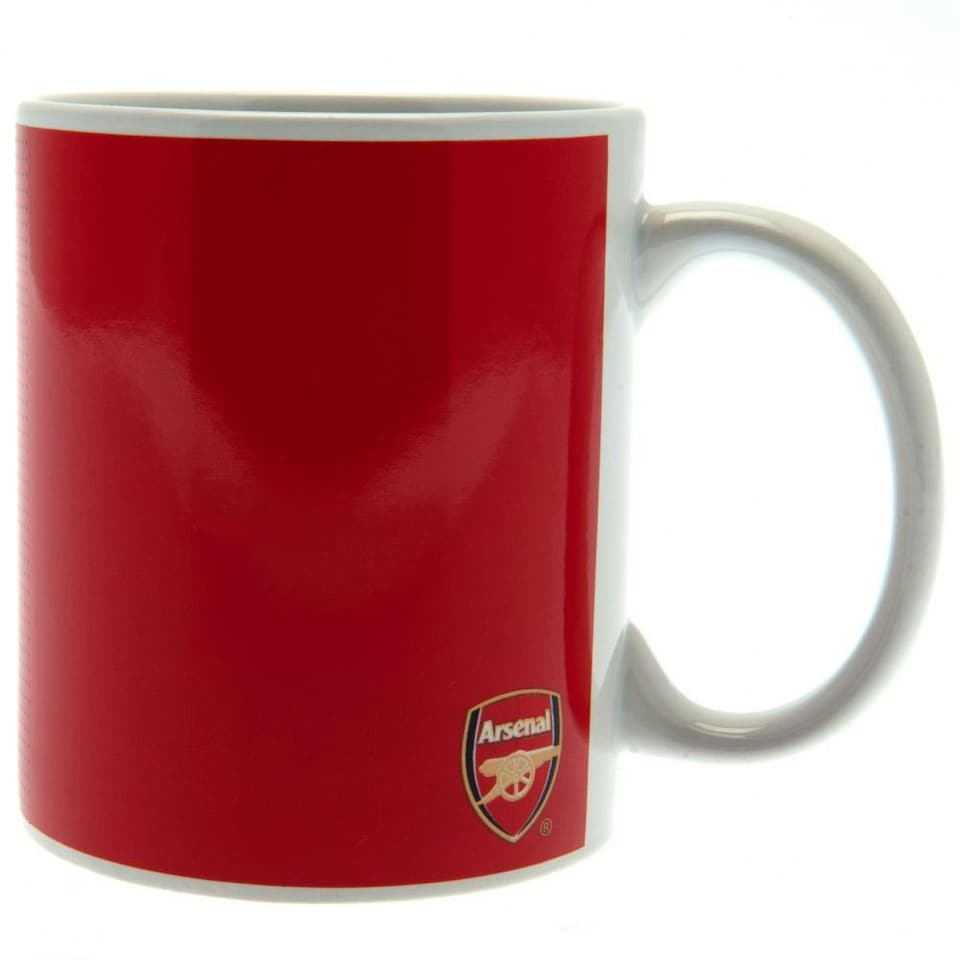 image 1 of Arsenal FC Fade Design Ceramic Mug In Printed Card Box - Navy/Red/White - 9 x 8cm
