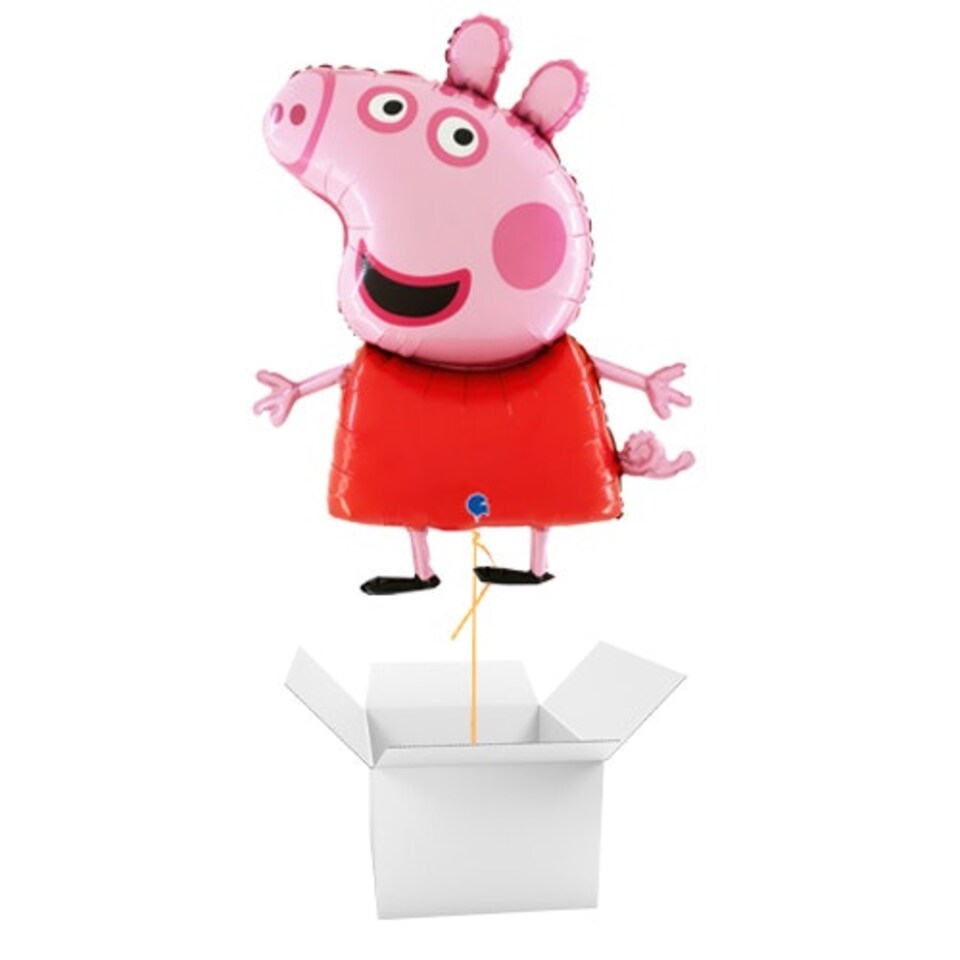 Peppa Pig Giant Foil Helium Balloon - Inflated Balloon in a Box