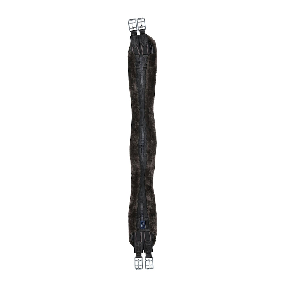 image 1 of Shires Performance Elasticated SupaFleece Contour  Horse Girth - Brown - 56in