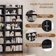 image 7 of Yaheetech 7-layer Open Shelf Bookshelf-Black