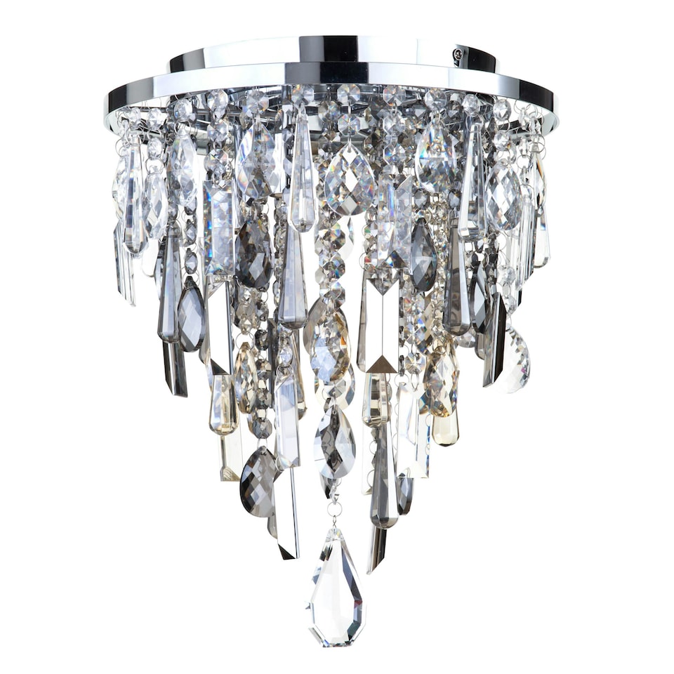 image 1 of BHS Jennifer 3 Light Ceiling Light, Chrome