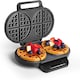 image 1 of VonShef Dual Round Waffle Maker with Non-Stick Plates