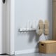 image 2 of HOMCOM Wall Mounted Electric Shoe Dryer Shoe Warmers for Boots 2 Pairs White
