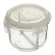 image 2 of Freska 2 Section Round Glass Container With Lid 950 ml