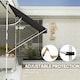image 6 of Outsunny 3 x 1.5 m Retractable patio  Awning Floor-to-ceiling shade, Black Black