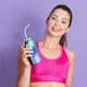 image 4 of Asobu Skinny Can Kuzie Insulated Stainless Steel Sleeve 350ml Unicorn/Teal