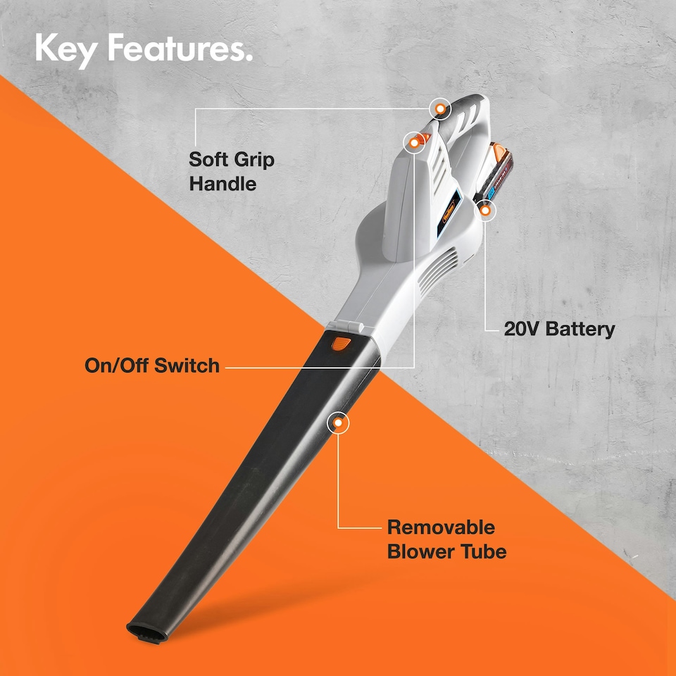 image 1 of VonHaus Cordless Leaf Blower with 20V Battery