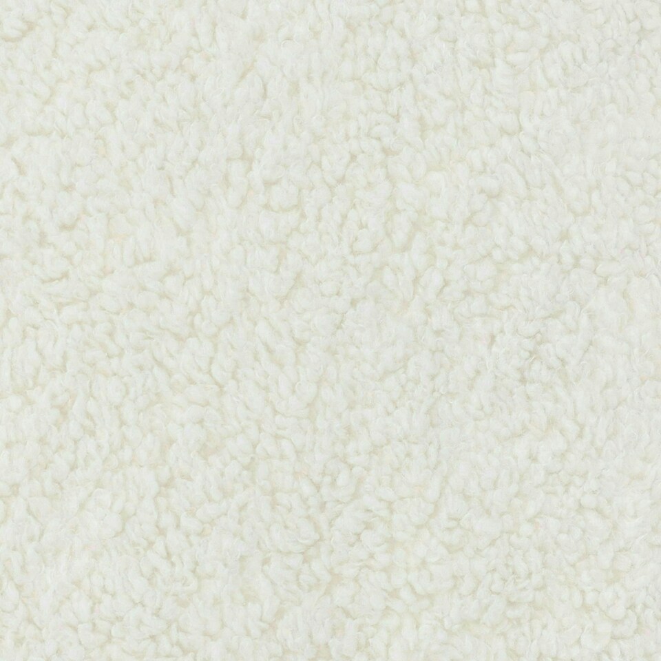 image 1 of icon Iggy Borg Fleece Bean Bag Pouffe Off White Large Footstool White