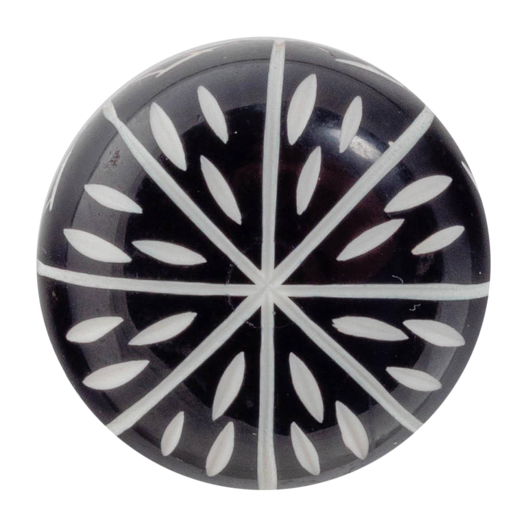 Nicola Spring Resin Cabinet Knob in Black | Size: 1000mm x 500mm