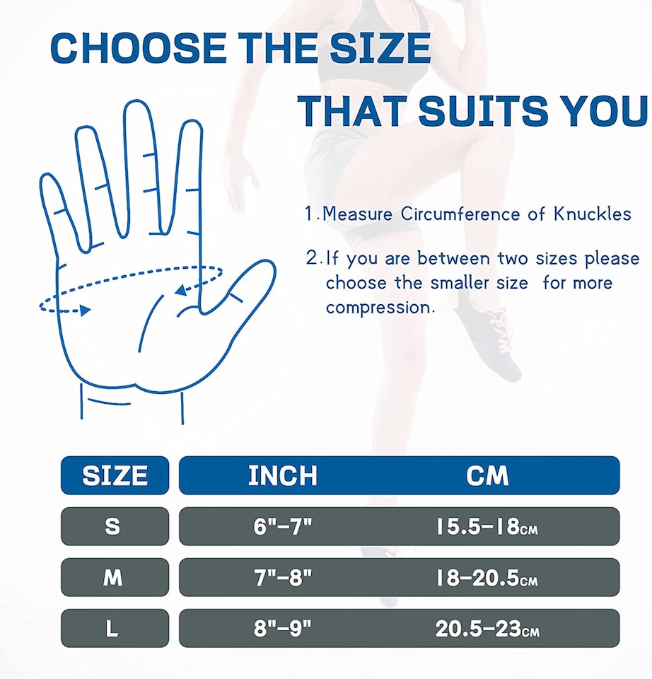 image 1 of Anti Arthritis Fingerless Support Rheumatoid Hand Pain Relief Compression Gloves