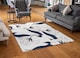 image 2 of White Flowers Designer Rug | Multi
