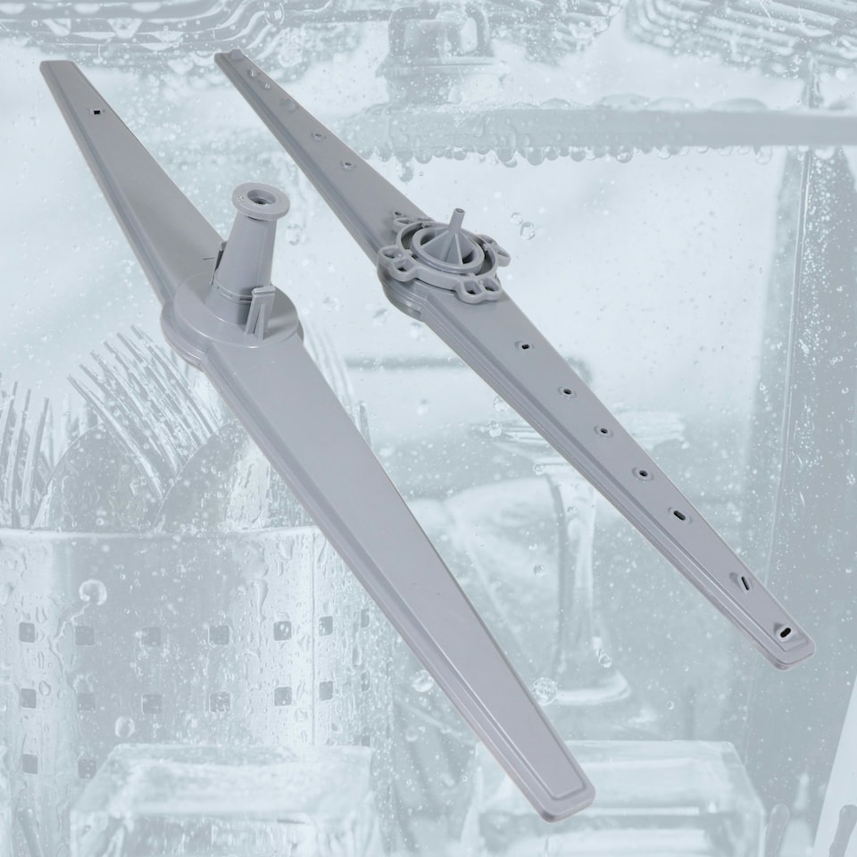 image 1 of SPARES2GO Upper and Lower Spray Arm for Kenwood KDW60S20 KDW60T18 KDW60W20 KDW60 KID60 Dishwasher