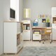 image 3 of 4KIDS 2 Door 1 Drawer Cupboard with 2 Open Shelves with Orange Handles
