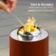 image 4 of Outsunny Stainless Steel Smokeless Firepit, Garden Fire Pit