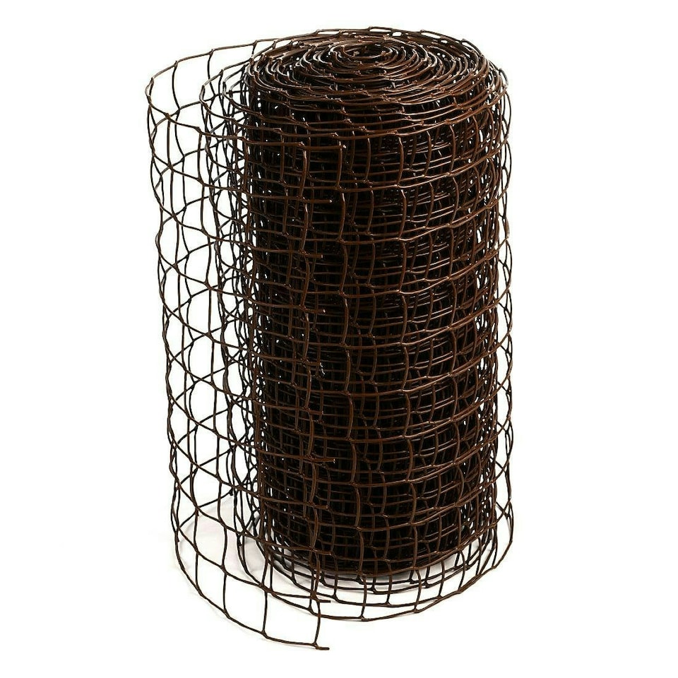 image 1 of True Products Climbing Plant Support Mesh Pea Bean Garden Trellis 50mm x 50mm Brown 0.5m x 5m