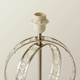 image 3 of ValueLights Modern Chrome Acrylic Jewel Intertwined Double Hoop Design Table Lamp Base | Grey