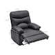 image 5 of Living and Home Manual Faux Leather Recliner Armchair - Black