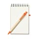 image 3 of MidOcean Sonora Recycled A6 Notepad And Pen - Orange/Beige - One Size