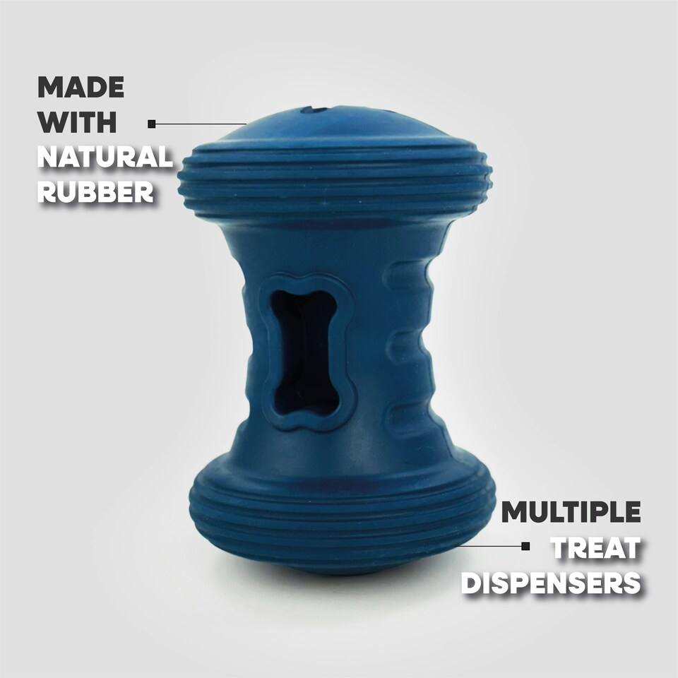 image 1 of HugglePets Tactical K9 Treat Dispenser Dumbell Dog Toy