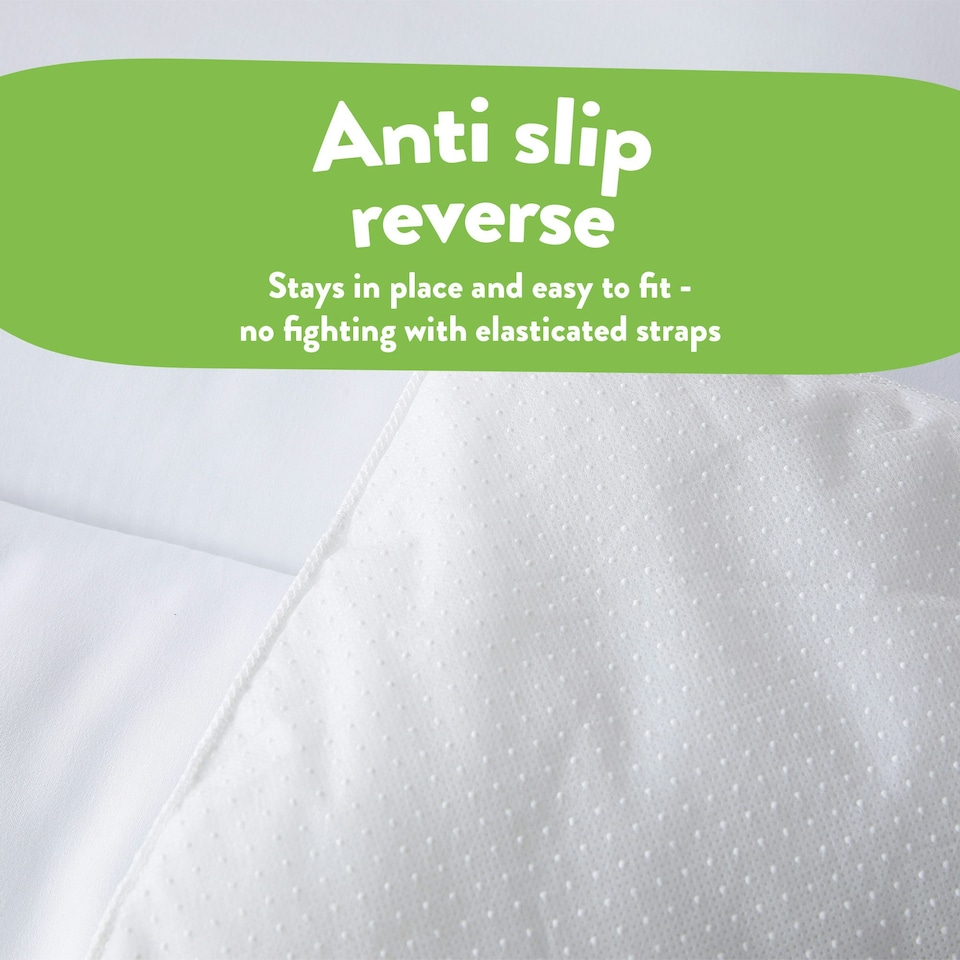 image 1 of Slumberdown Sleep Soundly Anti Allergy Mattress Topper | White | Double