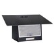 image 5 of SIA AH70BL 70cm Black Angled Glass Chimney Cooker Hood Kitchen Extractor Fan