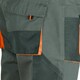 image 5 of ArtMas Grey Orange Work Trousers for Men  Durable Design with Knee Pad Pockets Cargo Storage and Reinforced Seams Size UK38