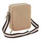 image 1 of Quadra Vintage Canvas Mini Crossbody Bag - Sahara - One Size Brown