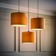 image 2 of ValueLights Torbery Set of 3 Sand Nesting Ceiling Light Shades Yellow