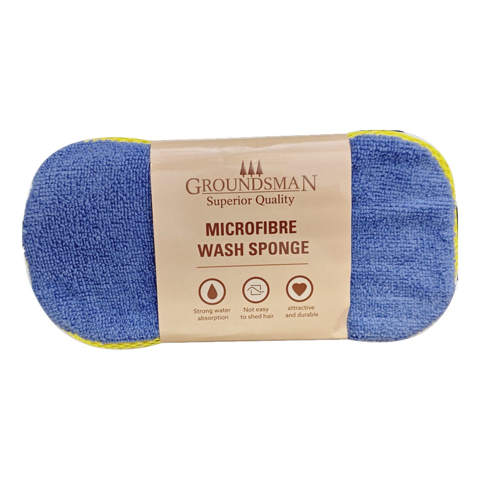 Groundsman Microfibre Sponge Scourer | Blue | Blue | One Size | 1