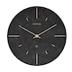 image 1 of Interval Resin Wall Clock 30cm - Black & Gold Black | Gold