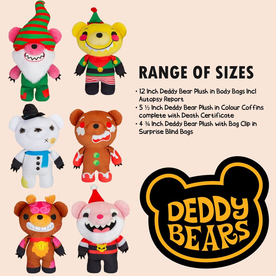 image 1 of PMS Deddy Bears Gnomer Plush Toy 30cm x 12.8cm in Coffin Box - Green